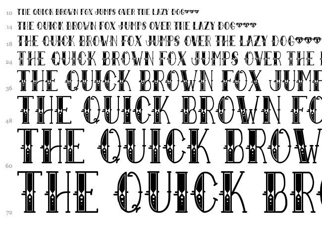 Sailor Larry font waterfall